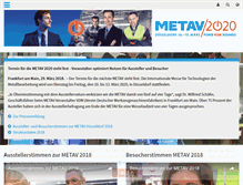 Tablet Screenshot of metav.de